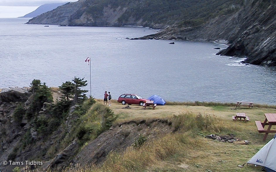 campsite at Meat Cove